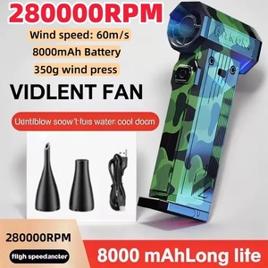Souffleur d'air turbo puissant 280000 tr/min, moteur sans balais, poussée de 350g, ventilateur turbo 8000mAh, souffleur d'air puissant pour voiture - Product Image 2