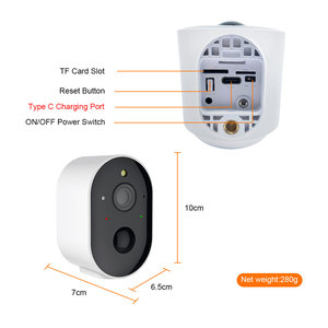 3MP tuya Camara de seguridad Wifi securite projecteur BATTERIE exterieur Pin PIR cần thiết spotlight Led máy ảnh điện năng thấp - Product Image 5
