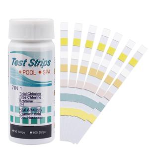 गर्म <span class=keywords><strong>ph</strong></span> परीक्षण स्ट्रिप्स स्विमिंग पूल पानी की गुणवत्ता परीक्षक 7-इन-1 <span class=keywords><strong>ph</strong></span> परीक्षण मीटर किट त्वरित परीक्षण स्ट्रिप्स - Product Image 6
