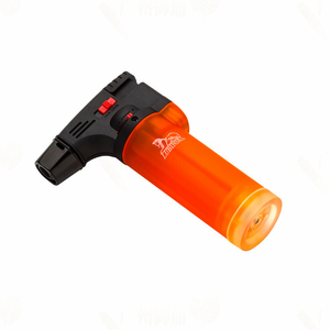 Accendino per Sigari a Fiamma Jet, Accendino a Butano con Fiamma Blu Singola, Ricaricabile con Fiamma Regolabile e Blocco di Sicurezza - Product Image 3
