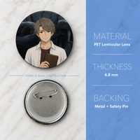 Badge Anime 3D Lenticulaire en Gros, Broche Personnalisée à Image Changeante, Pin's de Dessin Animé, Badge de Collection Anime en Vrac