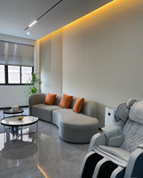 Panneau mural en PVC moderne, feuille de placage, imperméable, insonorisé, ignifuge, décoration intérieure, revêtement pour usage commercial, habitation