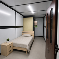 Maison conteneur démontable à installation rapide, bâtiment préfabriqué pour camp de travailleurs, secours en cas de catastrophe et dortoir de chantier