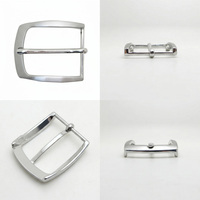 Boucle de ceinture rotative robuste en alliage de zinc 35 mm, finition chrome argenté, à clipser, de remplacement pour ceintures en cuir habillées ou décontractées pour hommes, OEM