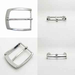 Hebilla de cinturón giratoria de aleación de zinc de alta resistencia, 35 mm, acabado <span class=keywords><strong>plateado</strong></span> cromado, de sujeción, de repuesto, para hombre, para correa de cuero, OEM - Product Image 4