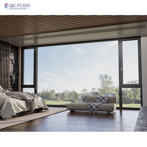 Cửa sổ cách ly nhôm kính cường lực chống đạn phong cách Mỹ cửa sổ an toàn fuson - Product Image 2