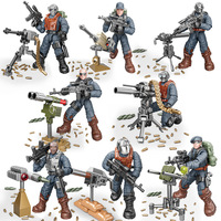 Modelo de Soldado de Plástico ABS con Articulaciones Móviles Realistas, Armas de Juguete, Bloques de Construcción Ensamblables, Juguetes de PP, Set de Muñecos Militares de la Nueva Era