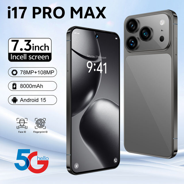 2026 for 17 Pro Max New US Version 100% Original Unlocked 5G Smartphone 12GB RAM 6.9 Inch 256GB/512GB/1TB Storage HD 108MP CDMA