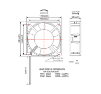 Ventilateur de refroidissement électrique haute performance 115V 230V, 4 pouces, personnalisable ODM, avec roulement à billes, pour dissipation thermique, refroidisseur d'air 12cm, prix usine