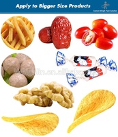 Machine à doseur linéaire triplex à 2 têtes pour boulettes de maïs, biscuits, bonbons, noix