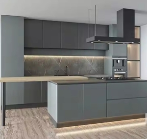 Ensemble complet de meubles de cuisine Style moderne Cuisine haut de gamme sur mesure pour appartement Villa Hôtel - Product Image 1