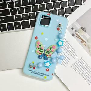 Baili เคสโทรศัพท์ประดับมุกผีเสื้อแบบ2-in-1ลายถั่วเยลลี่หลากสีสำหรับ Redmi K80 Pro/A3/15C - Product Image 5