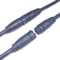 M16 2 3 4 5 6 8 pin IP67 cable de alimentación macho hembra enchufe LED conectores impermeables al aire libre