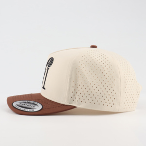 Écussons de golf personnalisés imperméable à l'eau 5 panneaux découpés au laser broderie de papa en détresse bord incurvé unisexe réglable casquette de baseball - Product Image 3