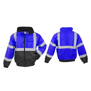 Veste de sécurité réfléchissante haute visibilité pour l'hiver, vêtements de travail thermiques isolés pour le froid - Product Image 2