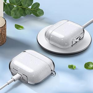 Étui de protection intégrale <span class=keywords><strong>en</strong></span> TPU peint UV avec logo personnalisé, conception divisée tout-<span class=keywords><strong>en</strong></span>-un pour écouteurs sans fil compatibles avec les 1ère, 2ème, 3ème et 4ème générations (3 Pink) - Product Image 2