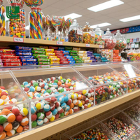 Fabricants de confiseries chinoises, vente en gros de bonbons halal lyophilisés, acidulés, fruités, enrobés de chocolat, multicolores, en forme de boule, en vrac