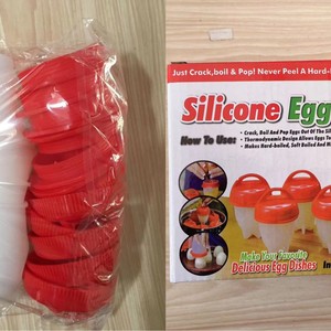Cuiseurs en silicone sans coquille <span class=keywords><strong>d</strong></span>'<span class=keywords><strong>oeuf</strong></span> Fabricant <span class=keywords><strong>d</strong></span>'oeufs durs <span class=keywords><strong>Cuiseur</strong></span> <span class=keywords><strong>d</strong></span>'oeufs en silicone antiadhésif Ensemble de 6 tasses en plastique - Product Image 6