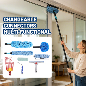 Asta di Prolunga in Ferro Monopezzo Non Estensibile da 127CM con Giunto Filettato per Varie Teste di Pulizia Multifunzionali di Ricambio - Product Image 2