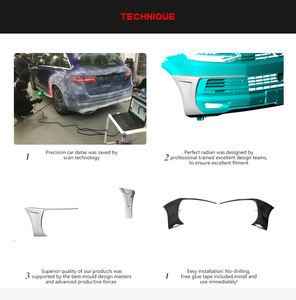 Extension de pare-chocs avant en Fiber de carbone, pour <span class=keywords><strong>VW</strong></span> <span class=keywords><strong>Transporter</strong></span> <span class=keywords><strong>T6</strong></span>, Van Multivan 2015 — 2020 - Product Image 6