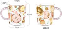 Tasses à café en verre borosilicate au design cerf minimaliste, étanches, compatibles micro-ondes et lave-vaisselle, gobelets portables pour cadeaux