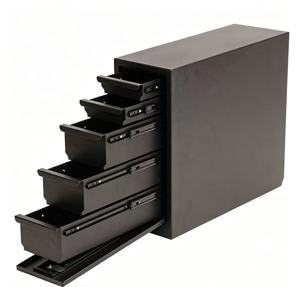 Black Steel 5 Drawer Toolbox Cabinet Multi Drawer Storage Cabinet Mobile Workshop Organizer - Product Image 2