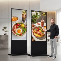 Écran tactile interactif infrarouge/capacitif, affichage numérique 4K, 43/49/55/65 pouces, affichage de bureau intérieur, CMS basé sur le cloud intégré
