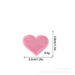 Nouveau Patch Cœur Brodé Thermocollant, Couleurs Variées, Quatre Tailles, Couleur Unie Simple, pour Décoration Chapeau, Sac, Coque de Téléphone - Product Image 5