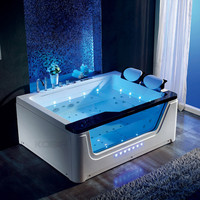 Jacuzzi de Lujo para Exteriores con Hidromasaje, Bañera de Acrílico con Jets de Aire, Precio de Bañera de Hidromasaje, Piscina de Hidromasaje