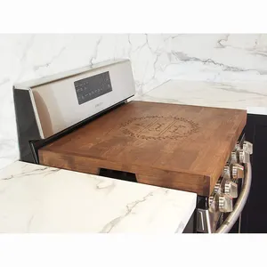 Noodle Board Stove Cover - Wood Stove Top Cover with Handles