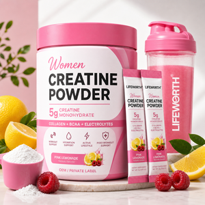 Lifeworth <strong>Creatine</strong> for Women <strong>Micronized</strong> <strong>Creatine</strong> Monohydrate Powder with Collagen for Glute Strength Support, Boosts Energy - Product Image 1