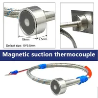 Thermocouple magnétique de type K / pt100 -200+450°C, capteur de température de surface portable, diamètre 20 mm, connecteur miniature blindé