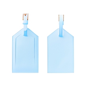 Étiquette de bagage en cuir PU tendance en gros, motif lettres personnalisé, étiquette de valise de voyage pour cadeaux souvenirs de mariage - Product Image 1