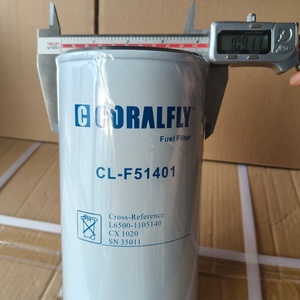อะไหล่รถขุดราคาส่ง ไส้กรองน้ำมันดีเซลเครื่องยนต์ L6500-1105140 L65001105140 SN 35011 สำหรับยูชัย - Product Image 1
