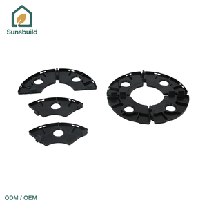 Sunsbuild Heavy Duty 10mm Fixed Height Plastic Pedestals for Deck Joist Support Outdoor <b>Decking</b> and Landscaping Project - Product Image 2