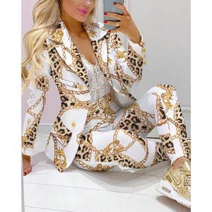Conjuntos de Chaquetas y Pantalones de <span class=keywords><strong>mujer</strong></span> elegantes e informales de moda al por mayor, trajes de negocios - Product Image 2