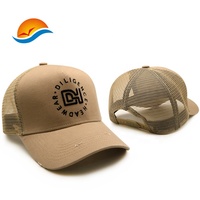 Gorras de malla con logotipo bordado 3D para hombre, 5 paneles, diseño clásico personalizado, alta calidad, venta al por mayor