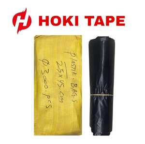 Práctica bolsa de refuerzo lateral de plástico de 25cm X 45cm para artículos pequeños resistente al agua y duradera para embalaje de basura - Product Image 5