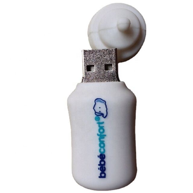 2021 Baby Milk Bottle Shape USB Flash Drive, Baby Bottle USB Promo Keys 2gb 4gb, PVC Baby's Bottle Usbs for Gifts Promo