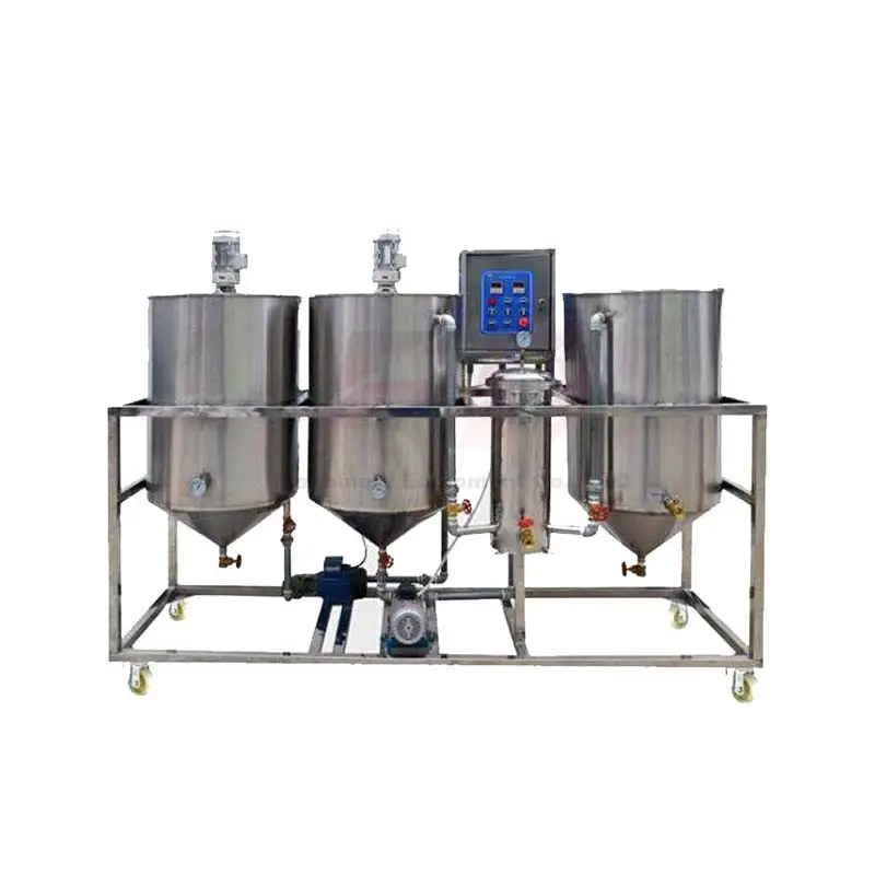 crude avocado vegetable olive crude small palm coconut corn oil refining machine