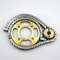 Kit de Piñón y Cadena de Motocicleta de Alta Resistencia 428H 102L, 38T 15T, Juego de Transmisión de Acero para Motocicletas CG125, Varios Modelos