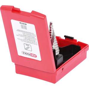 KS TOOLS HSS <b>Stepped</b> <b>drill</b> set, in plastic case 3 pcs - Product Image 3