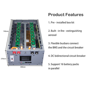 Bộ Kit Tự Lắp Ráp Pin Lưu Trữ Gia Đình YIXIANG V2 BOX 280Ah với Bình Khí Chữa Cháy, Vỏ Pin Lithium Phosphate Lifepo4 - Product Image 2