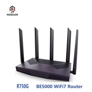 Router HOSECOM WiFi 7 BE5000 de doble banda 5G 2.4G R750G compatible con OpenWrt - Product Image 6