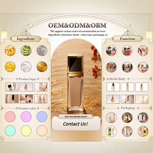Base de Maquillaje Líquida OEM de Venta Caliente de Fábrica, <span class=keywords><strong>Serie</strong></span> de Cosméticos con Color, Fórmula con Vitamina C, Libre de Crueldad Animal, Antienvejecimiento y Antiarrugas - Product Image 1