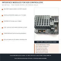 Modules d'interface de la série B&R X20IF avec connexions RS232, RS422, PROFIBUS, CAN, POWERLINK et X2X pour contrôleurs X20