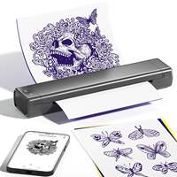 Impresora Portátil de Plantillas para Tatuajes, Térmica, A4, sin Tinta, Interfaz Bluetooth, Compatible con IOS/Android, Mini Impresora, OEM de Fábrica