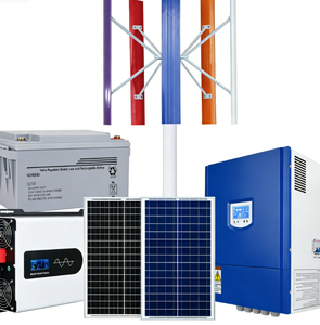 Système hybride éolien solaire à axe vertical de type H 3KW 12V 24V 48V pour l'alimentation électrique rurale - Product Image 1