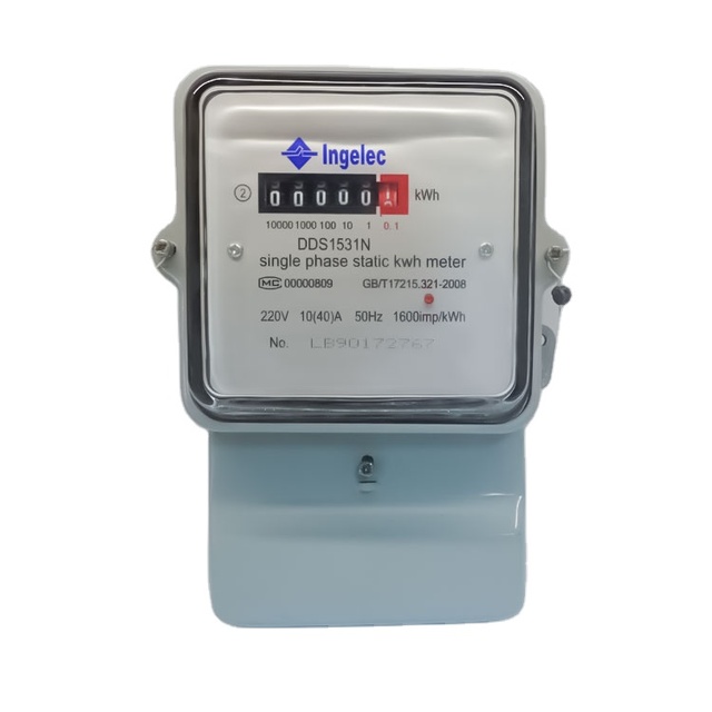 Smart Electric Meters With CE Certification 220V 50Hz Single Phase Static kWh Digital Meter