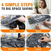 Sacs de rangement sous vide pliables écologiques en gros avec pompe manuelle pour compression et gain de place pour l'organisation des vêtements dans les valises